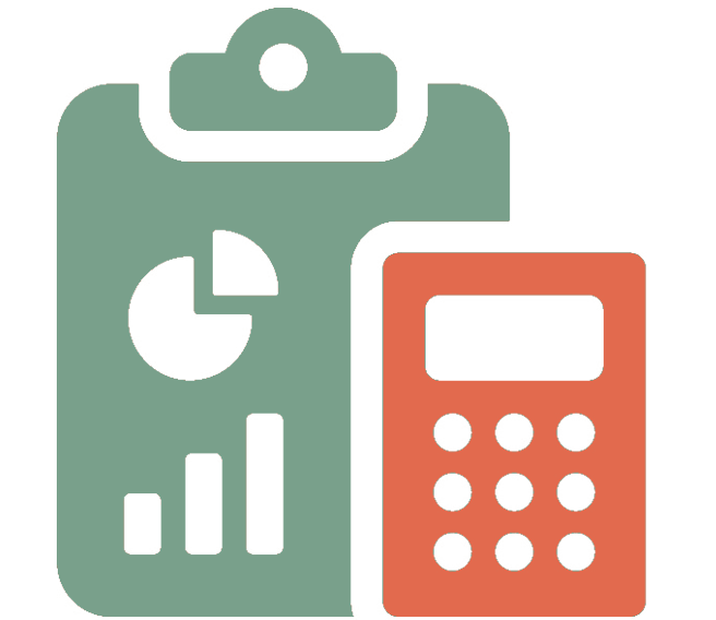 Chart and Calculator Icon